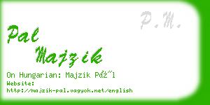 pal majzik business card